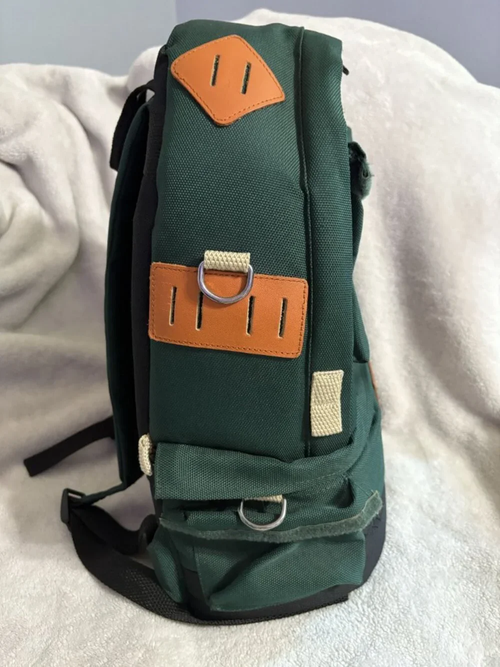 Vintage Canon Professional Photographer Camera Backpack Forest Green Canvas 1